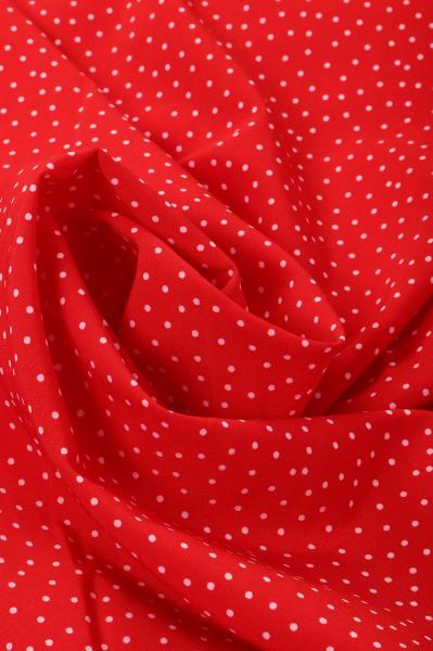 Индо принт "Средний горох" (БЕЛЫЙ ГОРОХ НА АЛОМ - 0,2 СМ - 20)