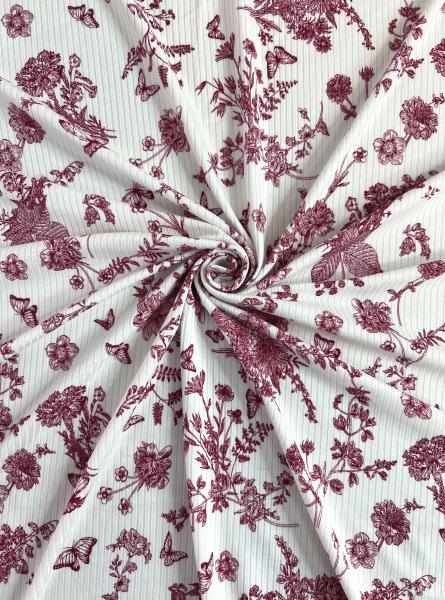 Лапша принт вискозная RT40 (ДИОР БОРДО)