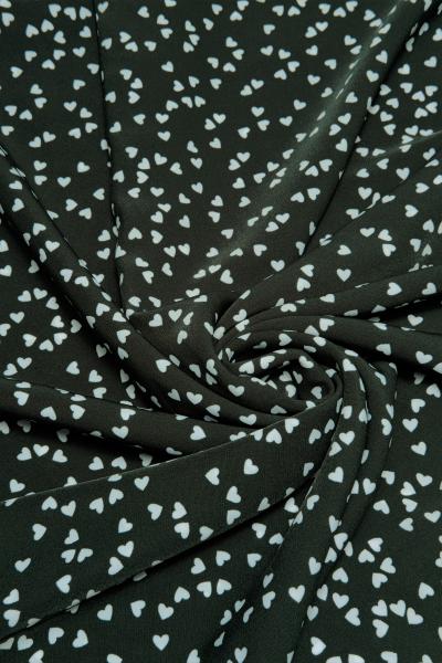 Софт принт (ТЕМНО-ЗЕЛЕНЫЙ "КРУПНЫЕ СЕРДЦА" - 1)