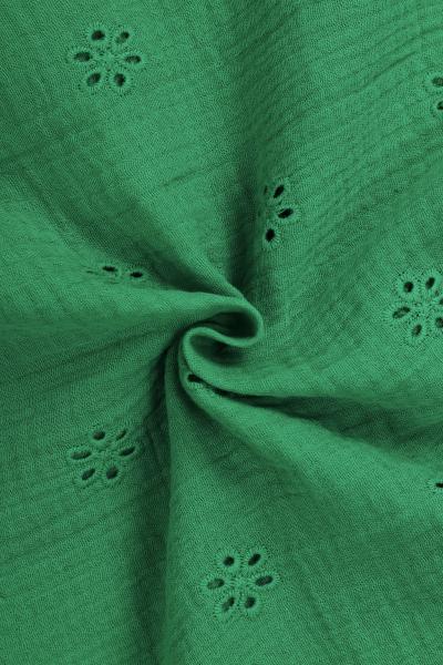 Муслин с вышивкой (ЗЕЛЕНЫЙ - 14)