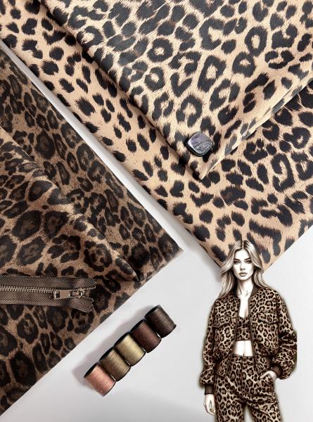 обложка замша принт