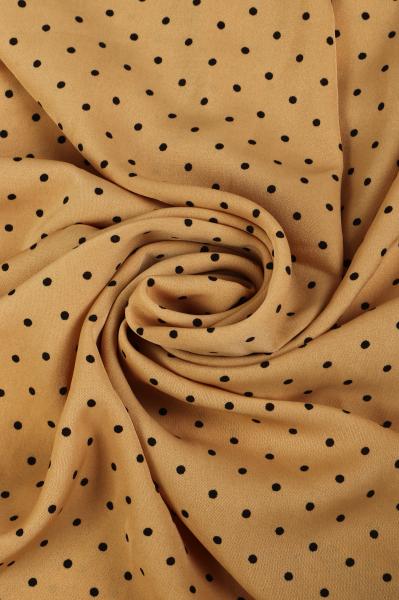 Софт принт "Средний горох" (ЧЕРНЫЙ ГОРОХ НА БЕЖЕВОМ - 0,3 СМ - 10)