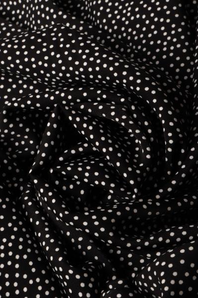 Софт принт "Песок" (БЕЛЫЙ ГОРОХ НА ЧЕРНОМ - 0,2 СМ - 11)