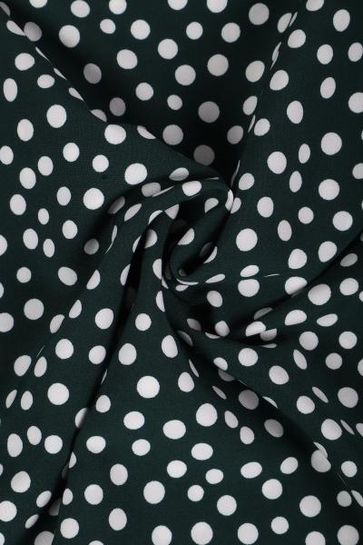 Индо принт "Рассыпной горох" (БЕЛЫЙ ГОРОХ НА ТЕМНО-ЗЕЛЕНОМ - ОТ 0,5 ДО 0,7 СМ  - 30)