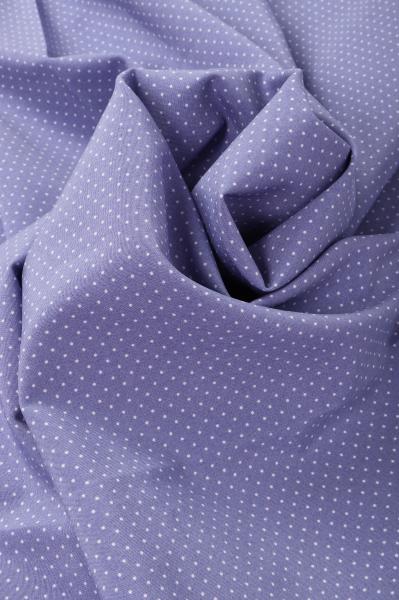 Индо принт "Крапинки" (БЕЛЫЙ ГОРОХ НА ФИОЛЕТОВОМ - 0,1 СМ - 23)