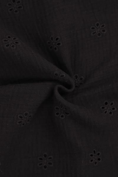 Муслин с вышивкой (ЧЕРНЫЙ - 21)