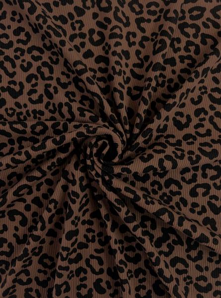 Лапша рибана хлопок принт RT29 (ЛЕОПАРД - 3)