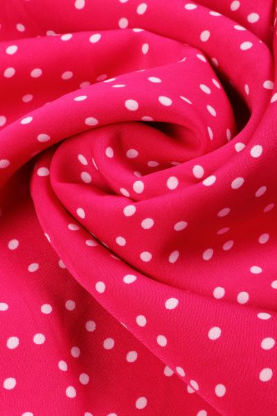 Софт принт "Средний горох" (БЕЛЫЙ ГОРОХ НА МАЛИНОВОМ - 0,4 СМ - 6)