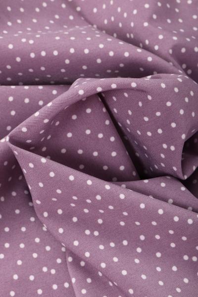 Индо принт "Средний горох" (БЕЛЫЙ ГОРОХ НА ПЫЛЬНО-СИРЕНЕВОМ - 0,2 СМ - 41)