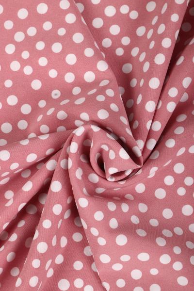 Индо принт "Рассыпной горох" (БЕЛЫЙ ГОРОХ НА РОЗОВОМ - ОТ 0,5 ДО 0,7 СМ - 4)