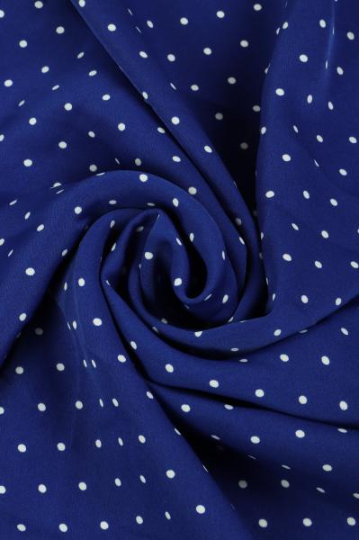 Софт принт "Средний горох" (БЕЛЫЙ ГОРОХ НА СИНЕМ - 0,3 СМ - 14)