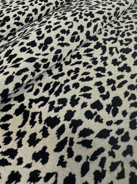 Жаккард принт RT8 (ЛЕОПАРД БЕЖЕВЫЙ)
