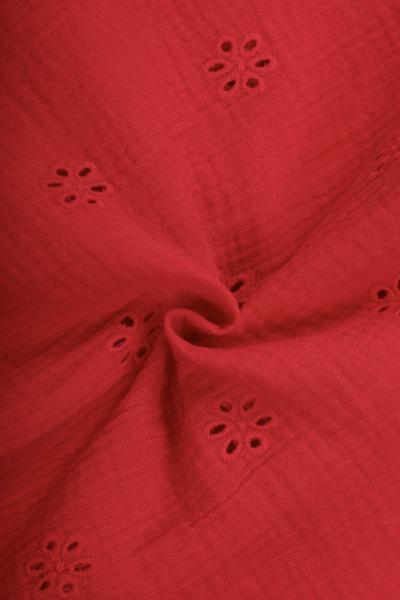 Муслин с вышивкой (КРАСНЫЙ - 19)