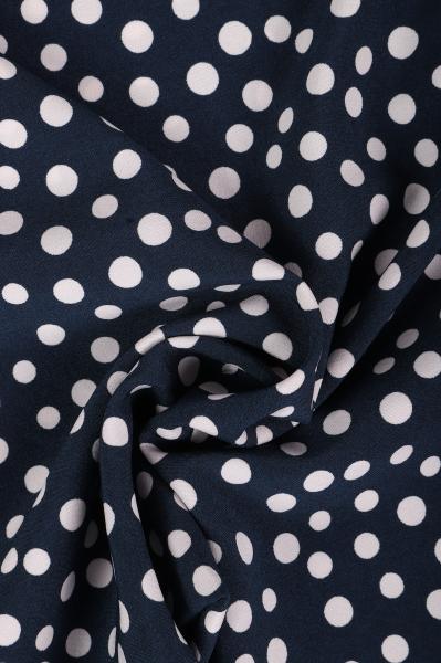 Индо принт "Рассыпной горох" (БЕЛЫЙ ГОРОХ НА МОРСКОМ СИНЕМ - ОТ 0,5 ДО 0,7 СМ - 1)