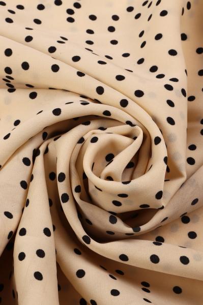 Софт принт "Средний горох" (ЧЕРНЫЙ ГОРОХ НА ВАНИЛЬНОМ - 0,4 СМ - 4)