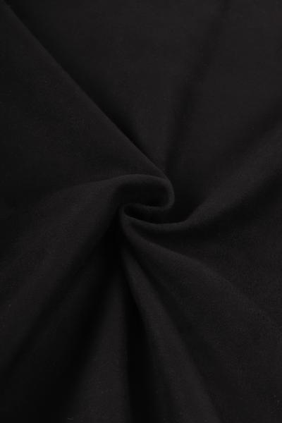 Замша на трикотаже (ЧЕРНЫЙ - 1)