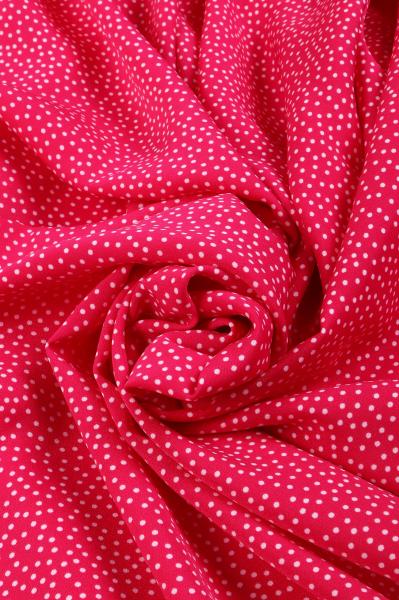 Софт принт "Песок" (БЕЛЫЙ ГОРОХ НА МАЛИНОВОМ - 0,2 СМ - 7)