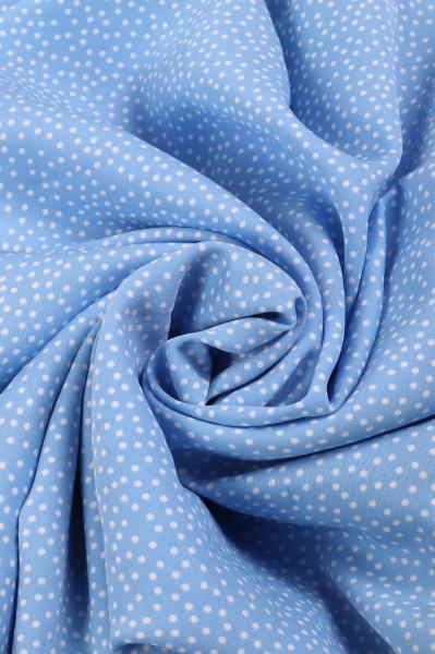 Софт принт "Песок" (БЕЛЫЙ ГОРОХ НА ГОЛУБОМ - 0,2 СМ - 1)