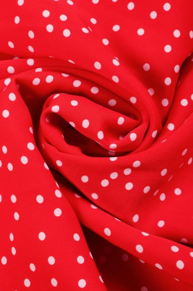 Софт принт "Средний горох" (БЕЛЫЙ ГОРОХ НА КРАСНОМ - 0,4 СМ - 10)