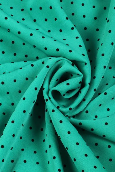 Софт принт "Средний горох" (ЧЕРНЫЙ ГОРОХ НА МЯТНОМ - 0,3 СМ - 7)