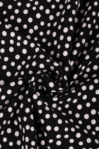 Индо принт "Рассыпной горох" (БЕЛЫЙ ГОРОХ НА ЧЕРНОМ - ОТ 0,5 ДО 0,7 СМ - 3)