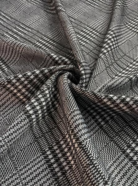 Жаккард принт RT8 (КЛЕТКА ТЕМНО-СЕРЫЙ)