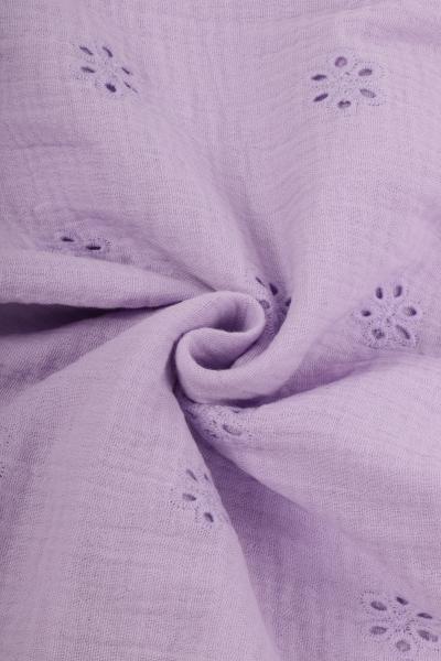 Муслин с вышивкой (СИРЕНЕВЫЙ - 6)