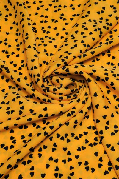 Софт принт (ЖЕЛТЫЙ "КРУПНЫЕ СЕРДЦА" - 7)