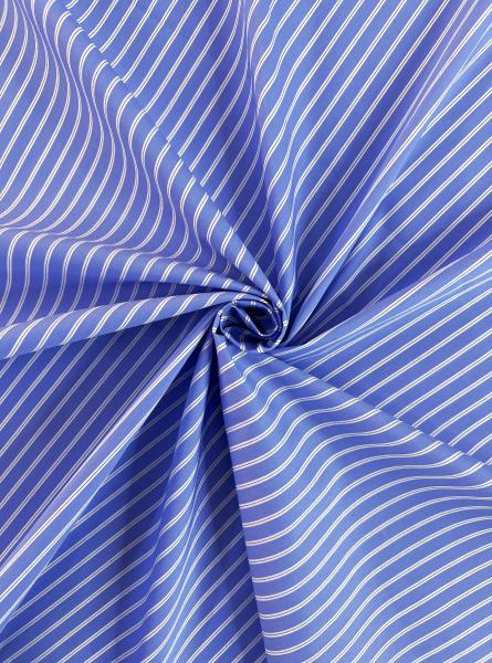 Поплин принт RT39 (ГОЛУБОЙ В БЕЛУЮ ПОЛОСКУ)