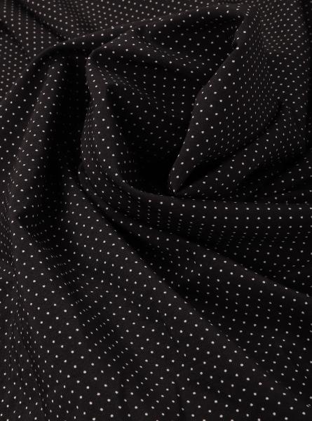 Индо принт "Крапинки" (БЕЛЫЙ ГОРОХ НА ЧЕРНОМ - 0,1 СМ - 1)