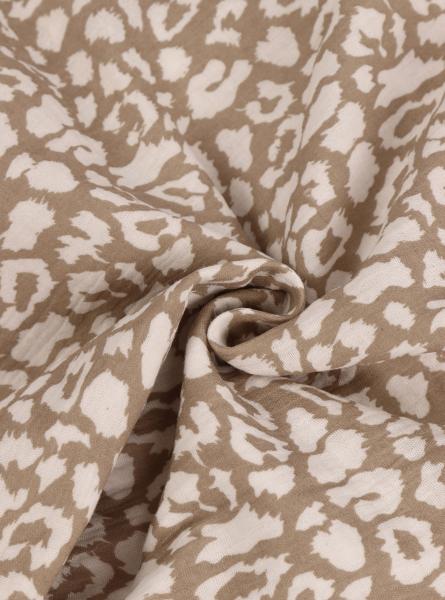 Муслин принт (ЛЕОПАРД БЕЖЕВЫЙ)