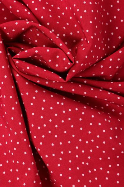 Индо принт "Средний горох" (БЕЛЫЙ ГОРОХ НА БОРДОВОМ - 0,2 СМ - 15)