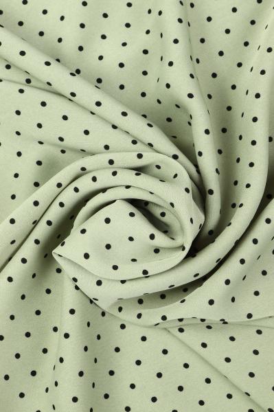 Софт принт "Средний горох" (ЧЕРНЫЙ ГОРОХ НА МАЛАХИТОВОМ - 0,3 СМ - 8)