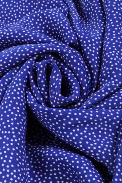 Софт принт "Песок" (БЕЛЫЙ ГОРОХ НА СИНЕМ - 0,2 СМ - 8)