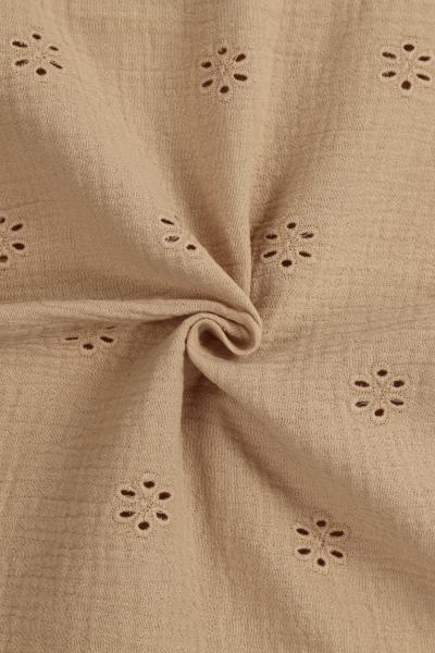 Муслин с вышивкой (КАРАМЕЛЬНЫЙ - 9)