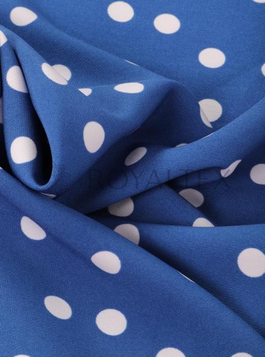 Марчиано принт (ГОРОХ НЕБЕСНО-СИНИЙ 1 СМ - 7)