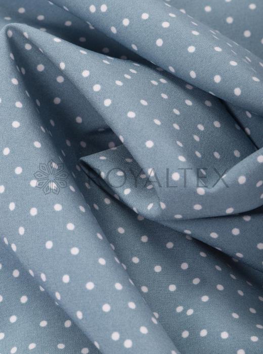 Индо принт "Средний горох" (БЕЛЫЙ ГОРОХ НА МЯТНОМ - 0,2 СМ - 43)