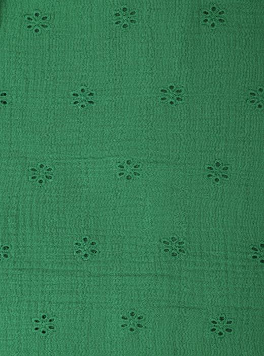 Муслин с вышивкой (ЗЕЛЕНЫЙ - 14)