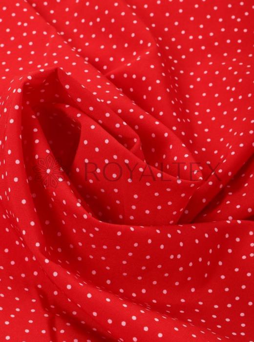 Индо принт "Средний горох" (БЕЛЫЙ ГОРОХ НА АЛОМ - 0,2 СМ - 20)