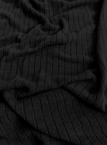 Трикотаж льняной RT30 (ЧЕРНЫЙ)