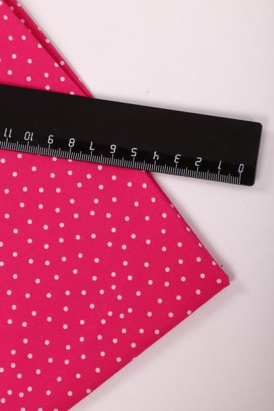 Индо принт "Средний горох" (БЕЛЫЙ ГОРОХ НА МАЛИНОВОМ - 0,2 СМ - 46)