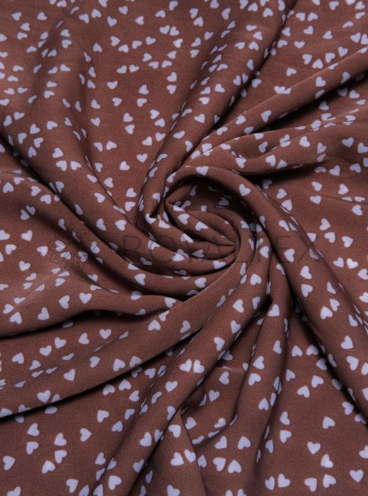 Софт принт (КОРИЧНЕВЫЙ "КРУПНЫЕ СЕРДЦА" - 4)