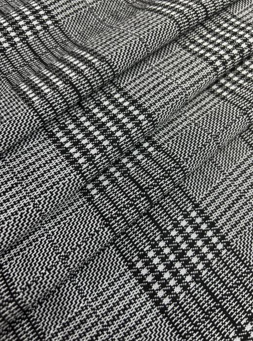 Жаккард принт RT8 (КЛЕТКА ТЕМНО-СЕРЫЙ)