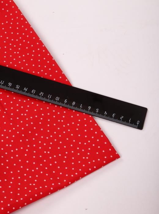 Индо принт "Средний горох" (БЕЛЫЙ ГОРОХ НА АЛОМ - 0,2 СМ - 20)