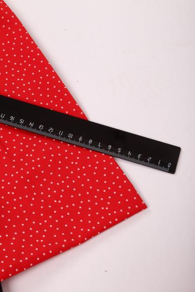 Индо принт "Средний горох" (БЕЛЫЙ ГОРОХ НА АЛОМ - 0,2 СМ - 20)