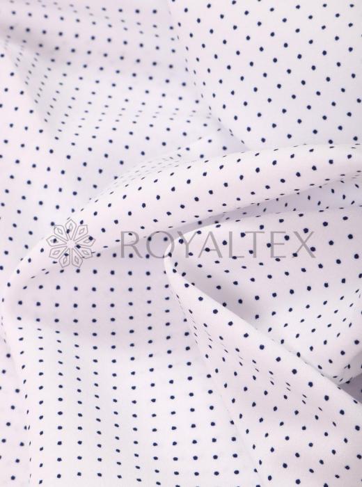 Индо принт "Крапинки" (СИНИЙ ГОРОХ НА БЕЛОМ - 0,1 СМ - 3)