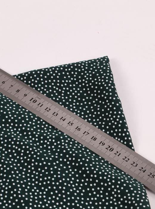 Софт принт "Песок" (БЕЛЫЙ ГОРОХ НА ТЕМНО-ЗЕЛЕНОМ - 0,2 СМ - 10)