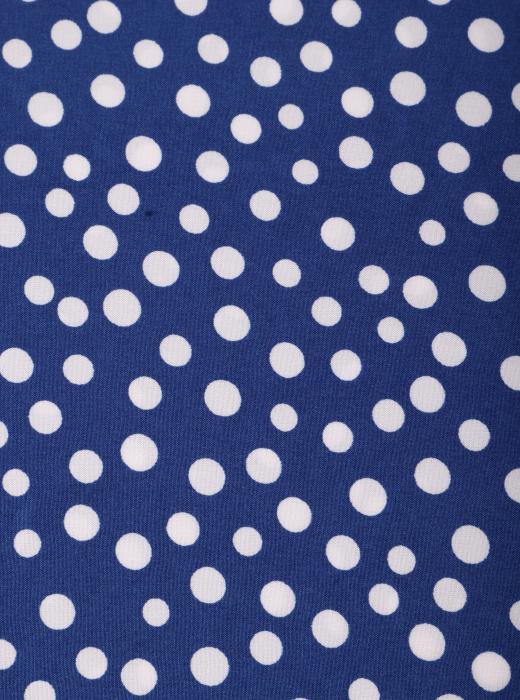 Индо принт "Рассыпной горох" (БЕЛЫЙ ГОРОХ НА СИНЕМ - ОТ 0,5 ДО 0,7 СМ - 29)