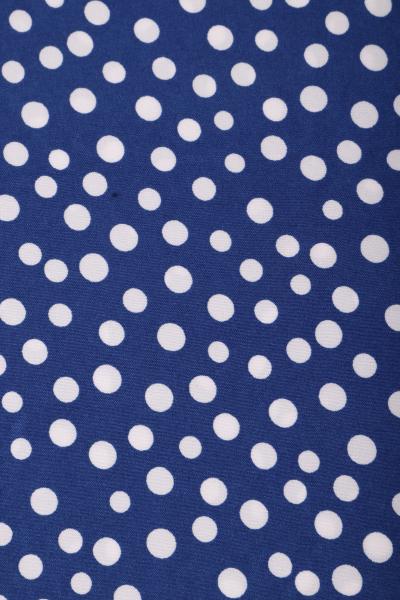 Индо принт "Рассыпной горох" (БЕЛЫЙ ГОРОХ НА СИНЕМ - ОТ 0,5 ДО 0,7 СМ - 29)