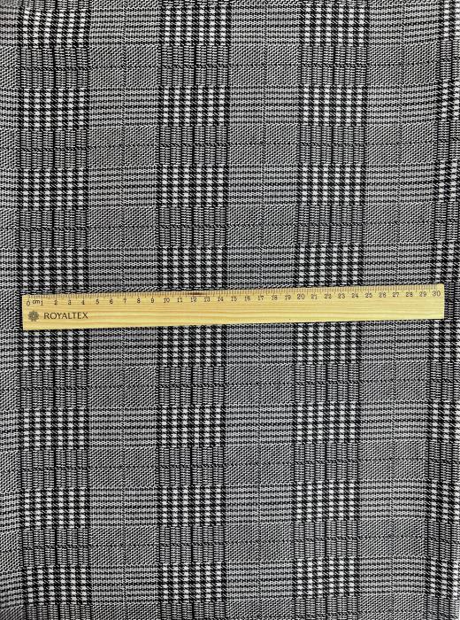 Жаккард принт RT8 (КЛЕТКА ТЕМНО-СЕРЫЙ)